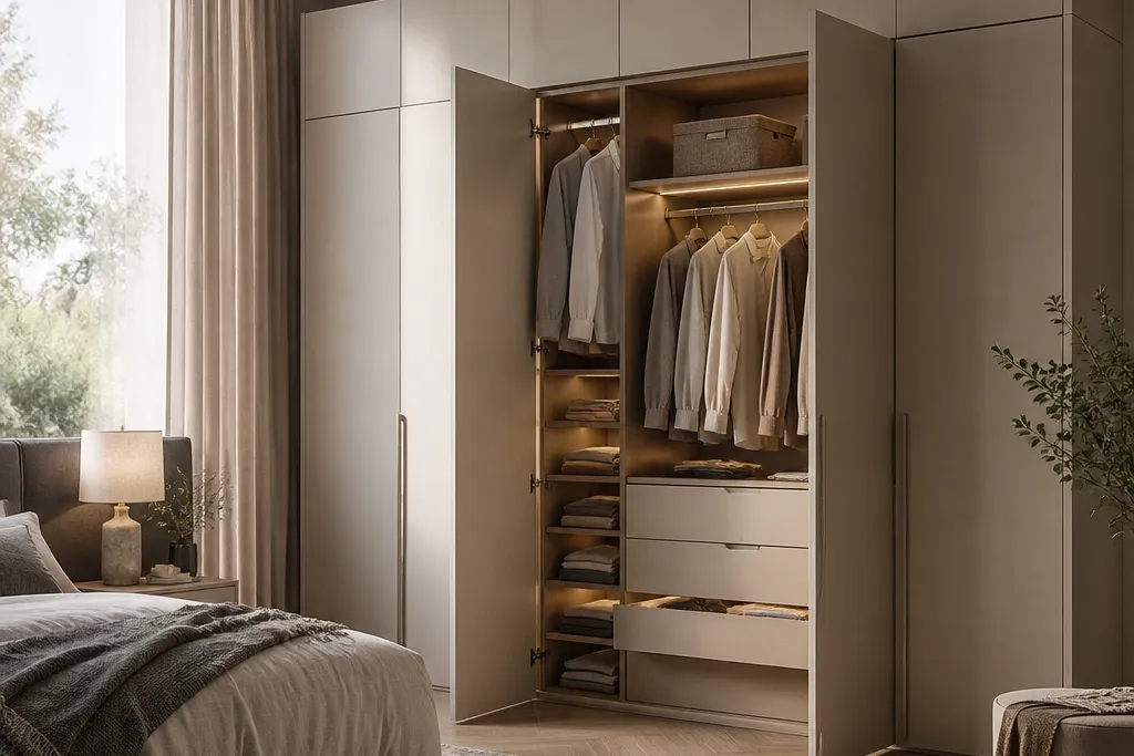 Almirah designs bedrooms with smart storage